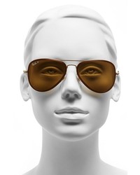 Ray-Ban Icon 56mm Polarized Aviator Sunglasses