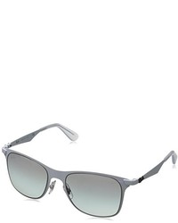Ray-Ban Icons Metal Wayfarer Sunglasses In Matte White Rb3521 16311 52