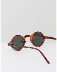 Reclaimed Vintage Inspired Round Sunglasses In Tort