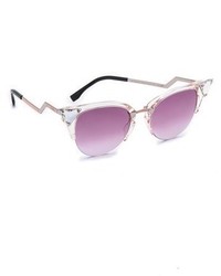 Fendi Iridia Crystal Corner Sunglasses