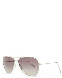 Oliver Peoples Isabel Marant Par Matt 60 Aviator Sunglasses Silvergray Gradient