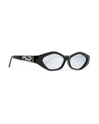 Le Specs Jordan Askill Petit Panthre Cat Eye Acetate And Silver Tone Sunglasses