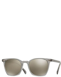 Oliver Peoples La Coen Mirrored Square Sunglasses