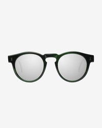 Illesteva Leonard Eco Iridescent Frame Mirrored Lenses Sunglasses Green