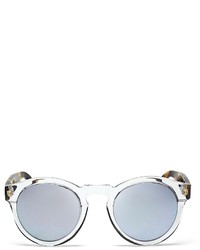 Illesteva Leonard Mirrored Round Sunglasses 48mm