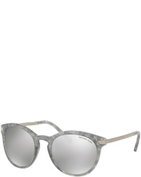 Michael Kors Michl Kors Rounded Square Mirrored Sunglasses Gray
