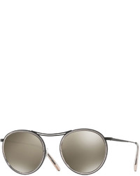 Oliver Peoples Mp 3 30th Anniversary Round Photochromic Sunglasses Gray
