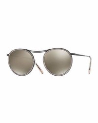 Oliver Peoples Mp 3 30th Anniversary Round Photochromic Sunglasses Gray