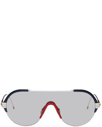 Thom Browne Navy White Tb811 Sunglasses