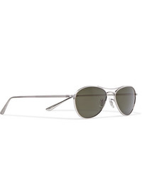 The Row Oliver Peoples Ro La Square Frame Silver Tone Titanium Sunglasses