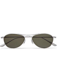 The Row Oliver Peoples Ro La Square Frame Silver Tone Titanium Sunglasses