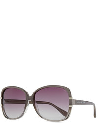 Marc by Marc Jacobs Oversized Plastic Sunglasses Transparent Gray