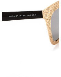 Marc by Marc Jacobs Perforated Metal Mirrored Sunglasses