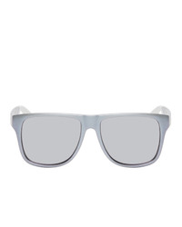 Alexander McQueen Purple Square Sunglasses
