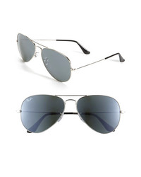 Ray-Ban Original Aviator 58mm Sunglasses Silver Mirror One Size