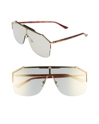 Gucci Retro Web Shield 62mm Sunglasses  