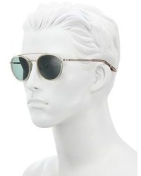 Barton Perreira Round 52mm Acetate Metal Sunglasses