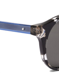 Bottega Veneta Round Frame Two Tone Acetate Sunglasses