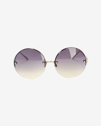 Linda Farrow Round Gradient Lenses Sunglasses