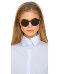 Fendi Round Pattern Fade Sunglasses