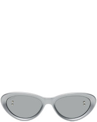 Doublet Silver 817 Blanc Lnt Edition Upcycled Cat Eye Sunglasses