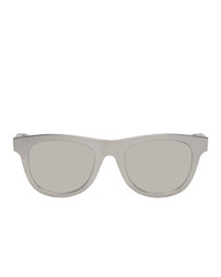 Bottega Veneta Silver Aluminum Sunglasses
