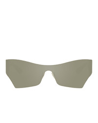 Balenciaga Silver Cat Eye Mask Sunglasses