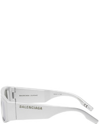 Balenciaga Silver Led Frame Sunglasses