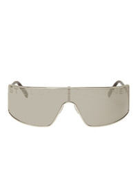 Stella McCartney Silver Logo Shield Sunglasses