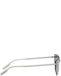 McQ Silver Rimless Sunglasses