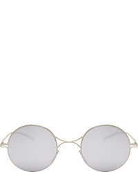Maison Margiela Silver Round Mykita Edition Sunglasses
