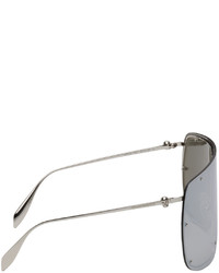 Alexander McQueen Silver Skull Mask Sunglasses