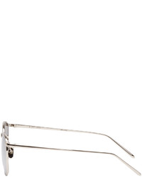 Linda Farrow Luxe Silver Square Sunglasses