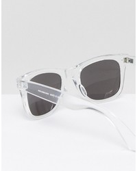 Asos Square Sunglasses With Clear Frame