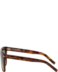 Saint Laurent Tortoiseshell Sl 1 Bold Sunglasses