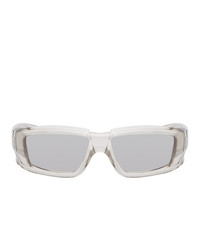 Rick Owens Transparent And Silver Larry Rick Sunglasses