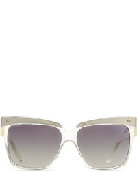Marc by Marc Jacobs Transparent Plastic Square Sunglasses Cleargray
