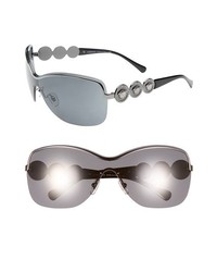 Versace Medusa Shield Sunglasses Grey One Size