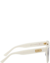 Balenciaga White Dynasty Butterfly Sunglasses