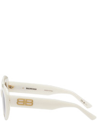 Balenciaga White Dynasty Sunglasses