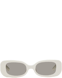 Linda Farrow White Lola Sunglasses