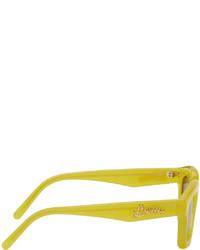 Loewe Yellow Acetate Square Sunglasses