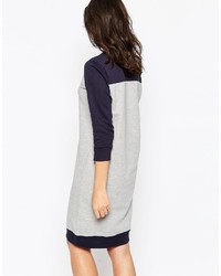 Ichi 34 Sleeve Sweater Dress With Contrast Sleeves