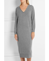 Tomas Maier Cashmere Sweater Dress Gray