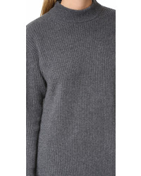DKNY Cashmere Sweater Dress With Side Slits