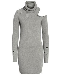 Pam & Gela Destroyed Turtleneck Sweater Dress