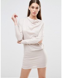 AX Paris Drape Open Split Arm Sweater Dress