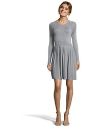 4.collective Heather Grey Jersey Knit Long Sleeve Sweater Dress