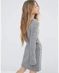 Moon River Long Sleeve Sweater Dress