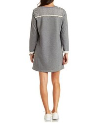 Charlotte Russe Papermoon Top Stitched Sweatshirt Dress